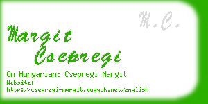 margit csepregi business card